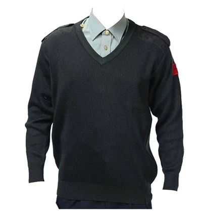 Maglione tattico caldo invernale in lana Georgia acrilico verde