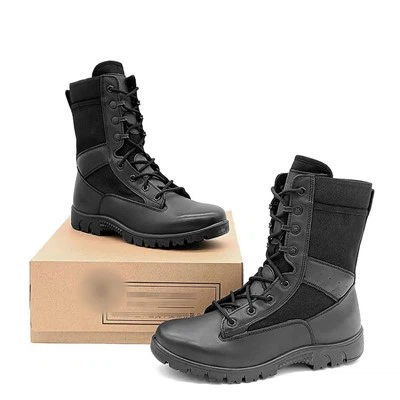 Nuovi stivali da combattimento delle forze speciali dell'esercito ultraleggeri e traspiranti in pelle bovina